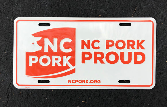 Pork Proud: License Plate