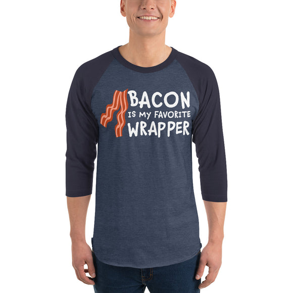 Bacon Wrapper: Adult 3/4 Raglan